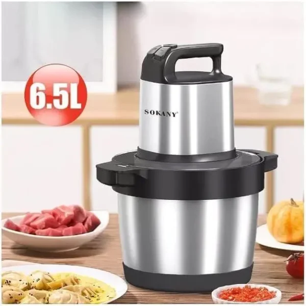 كبة كهرباء سوكاني  6لتر ، فضي - SK-7033